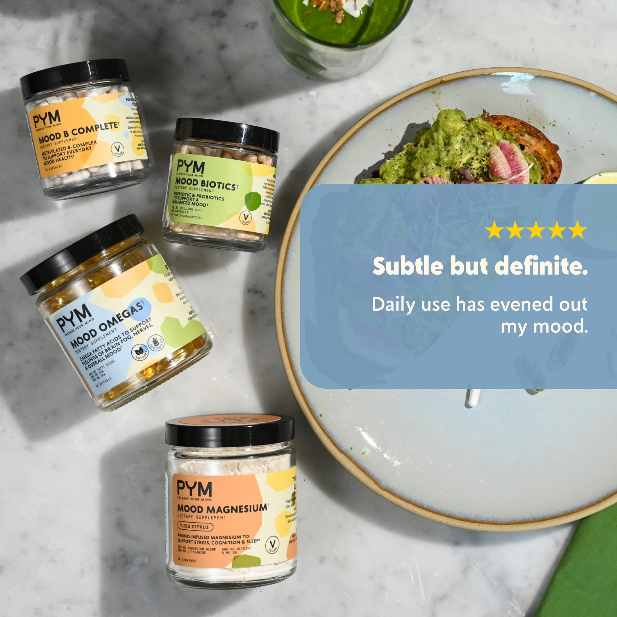 PYM Health cápsulas en desayuno para mejor absorción con comidas