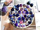QINJIEJIE conjunto de 20 corazones ordenados mostrando variedad de vetas