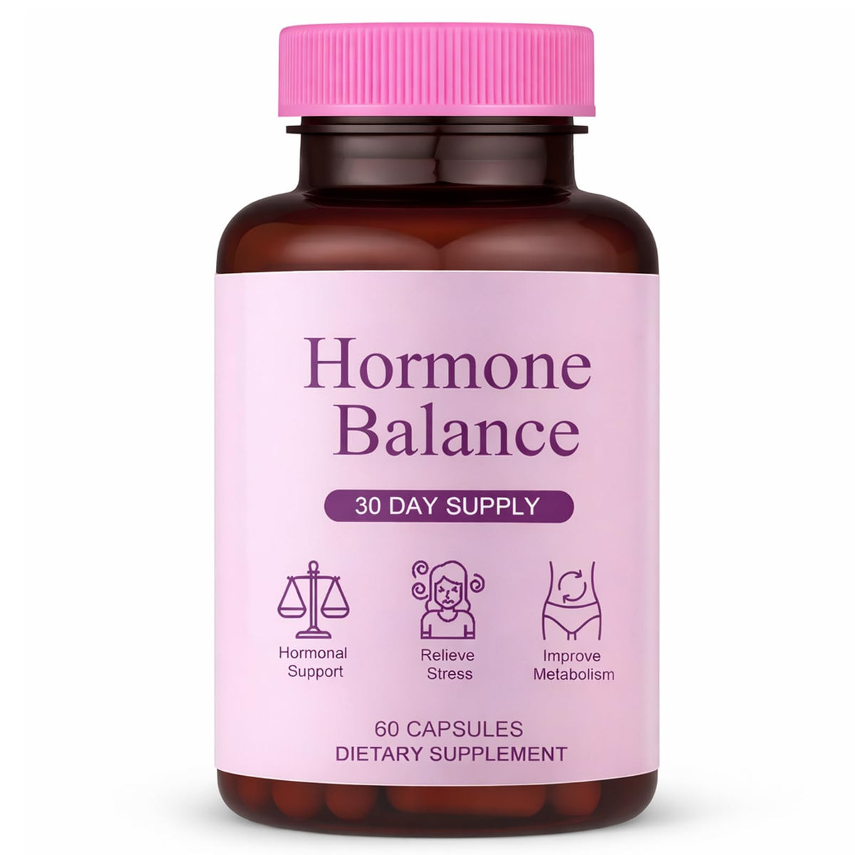 Qiuumey envase frontal que muestra suplemento y beneficio para equilibrio hormonal
