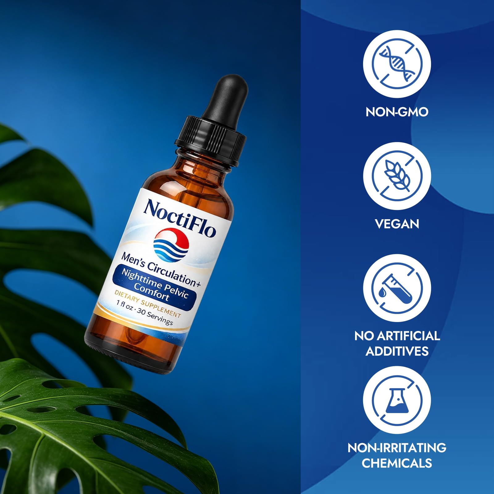 Qoenba etiqueta de Noctiflo con información clara y lista de ingredientes