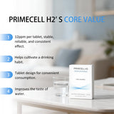 Qoenba PrimeCell H2 primer plano de la tableta, textura y disolución rápida