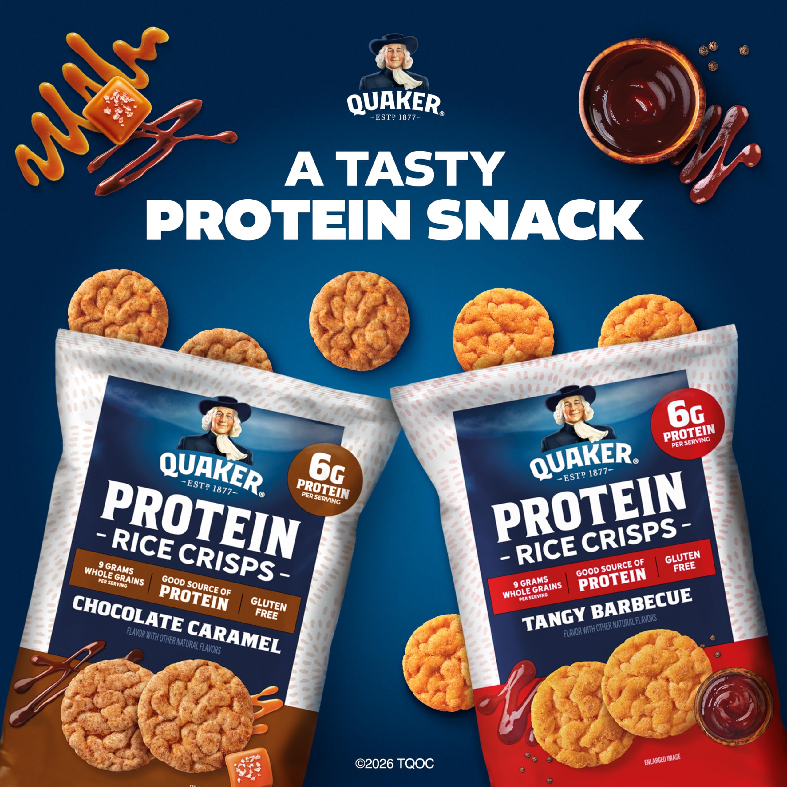 Quaker en uso como merienda con fruta y yogur para combinación nutritiva