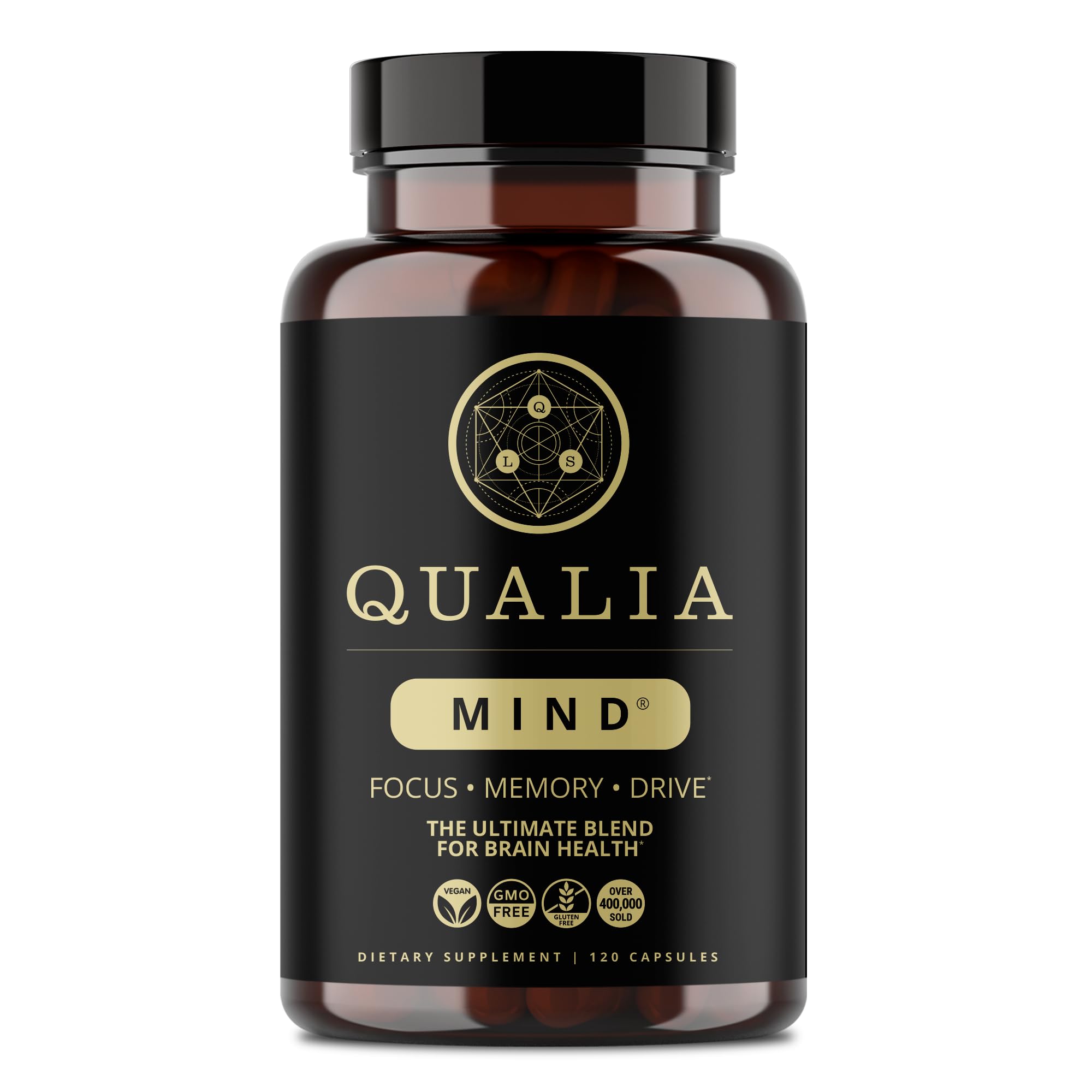 QUALIA LIFE SCIENCES frente del empaque mostrando diseño y beneficio de claridad