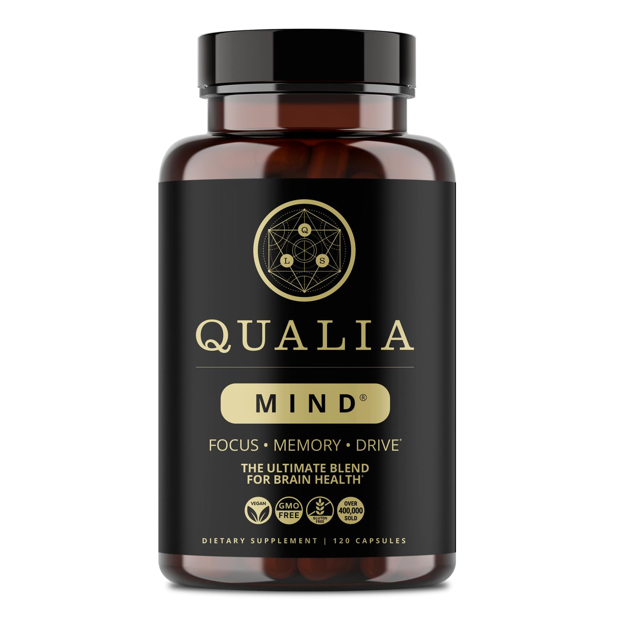 QUALIA LIFE SCIENCES frente del empaque mostrando diseño y beneficio de claridad