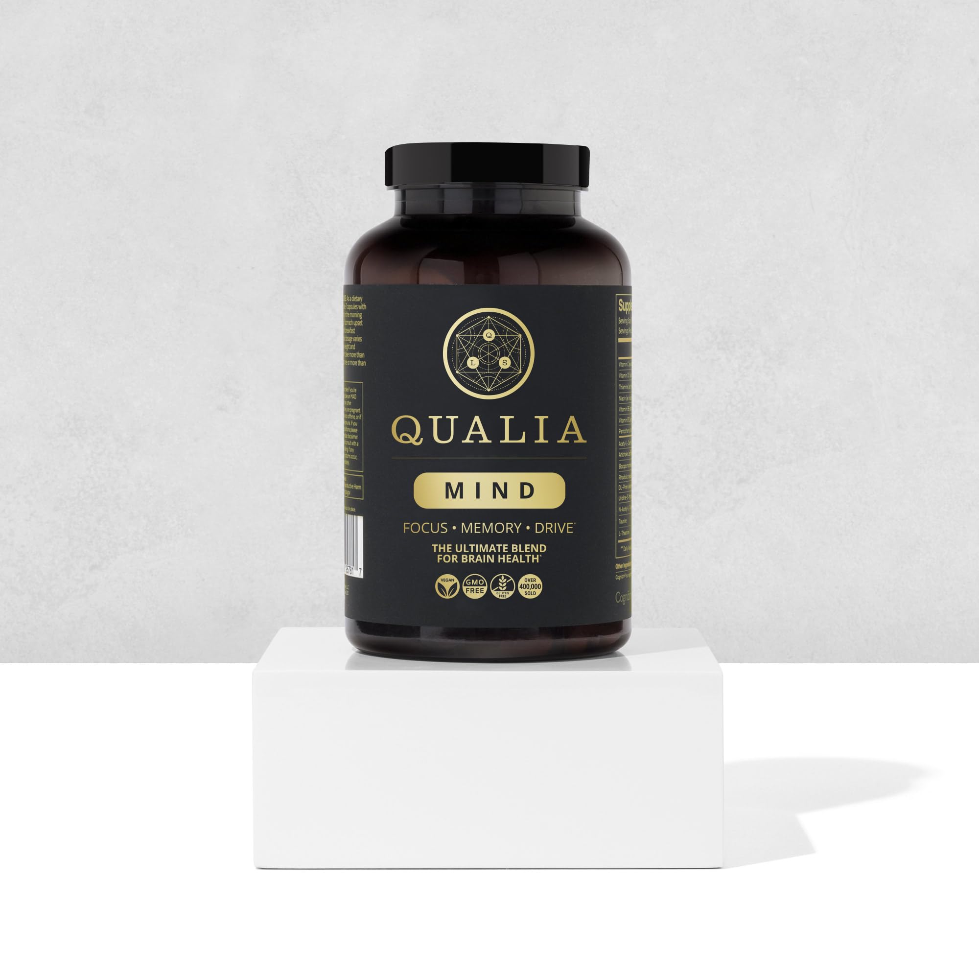 QUALIA LIFE SCIENCES ingredientes Lion's Mane y Rhodiola para apoyo cognitivo