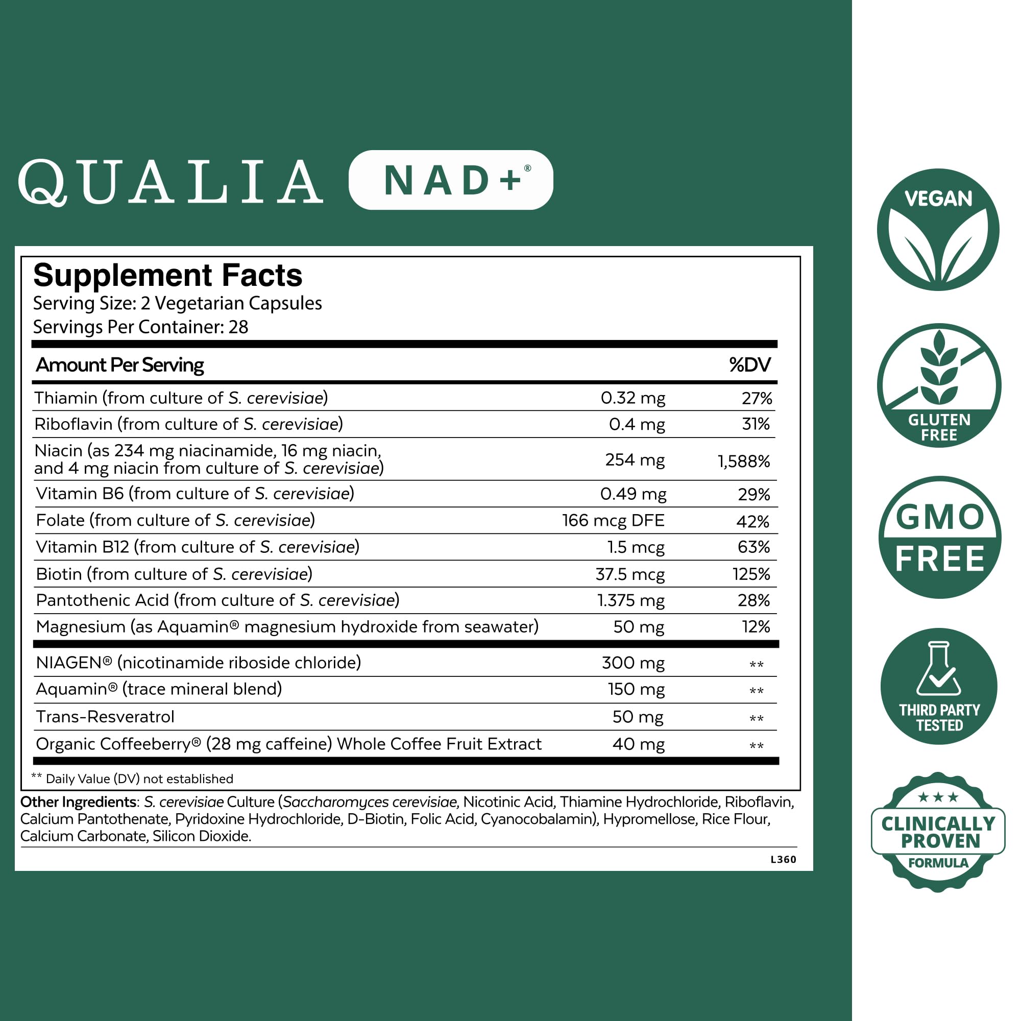 Qualia Life Sciences cápsulas en primer plano destacando pureza y textura