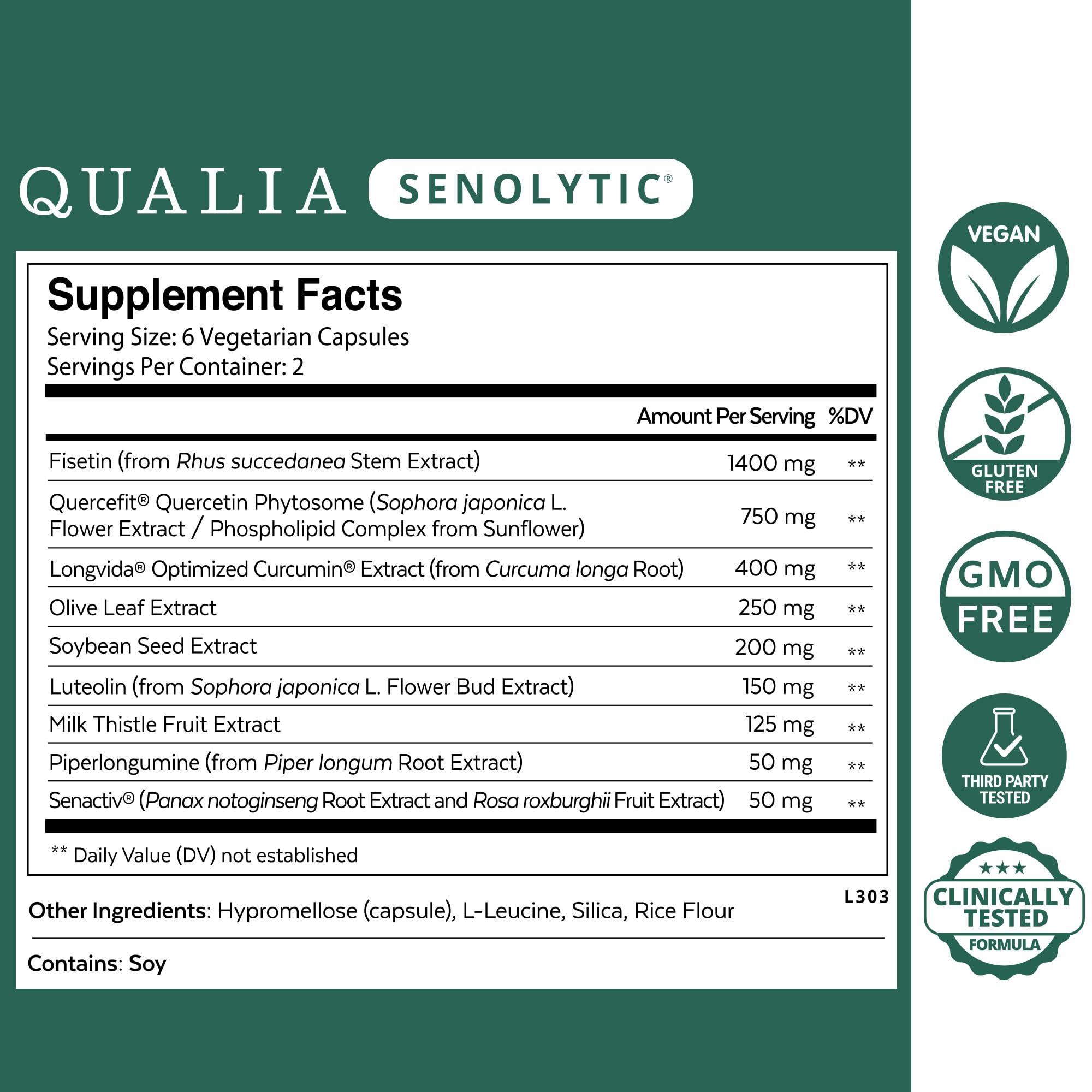 QUALIA LIFE SCIENCES primer plano de cápsulas para fácil identificación y confianza