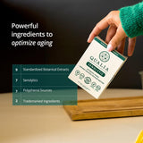 QUALIA LIFE SCIENCES etiqueta con lista de ingredientes clave y transparencia informativa