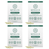 QUALIA LIFE SCIENCES frasco frontal mostrando etiqueta y beneficios