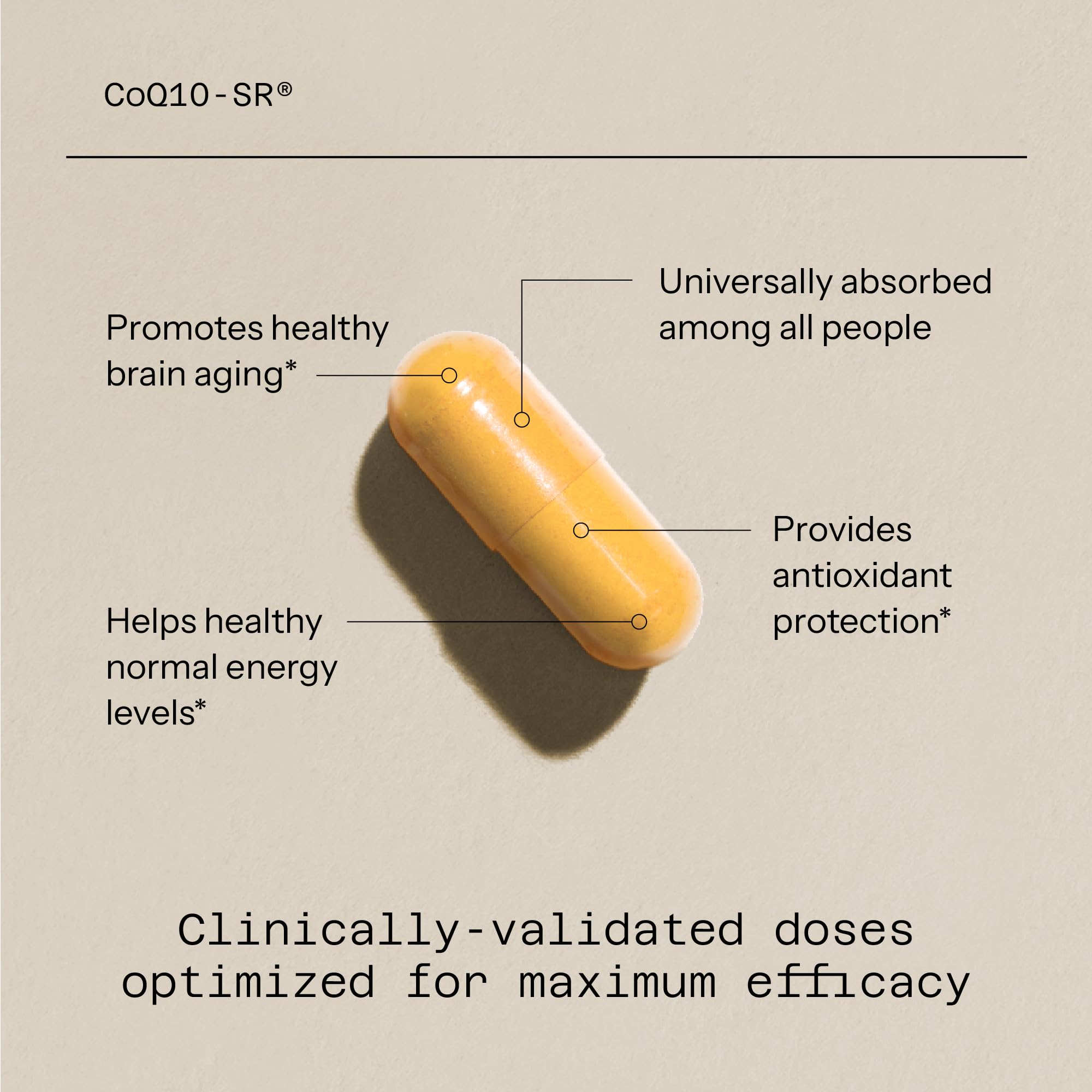 Quality of Life cápsula en mano para comparar tamaño y dosificación