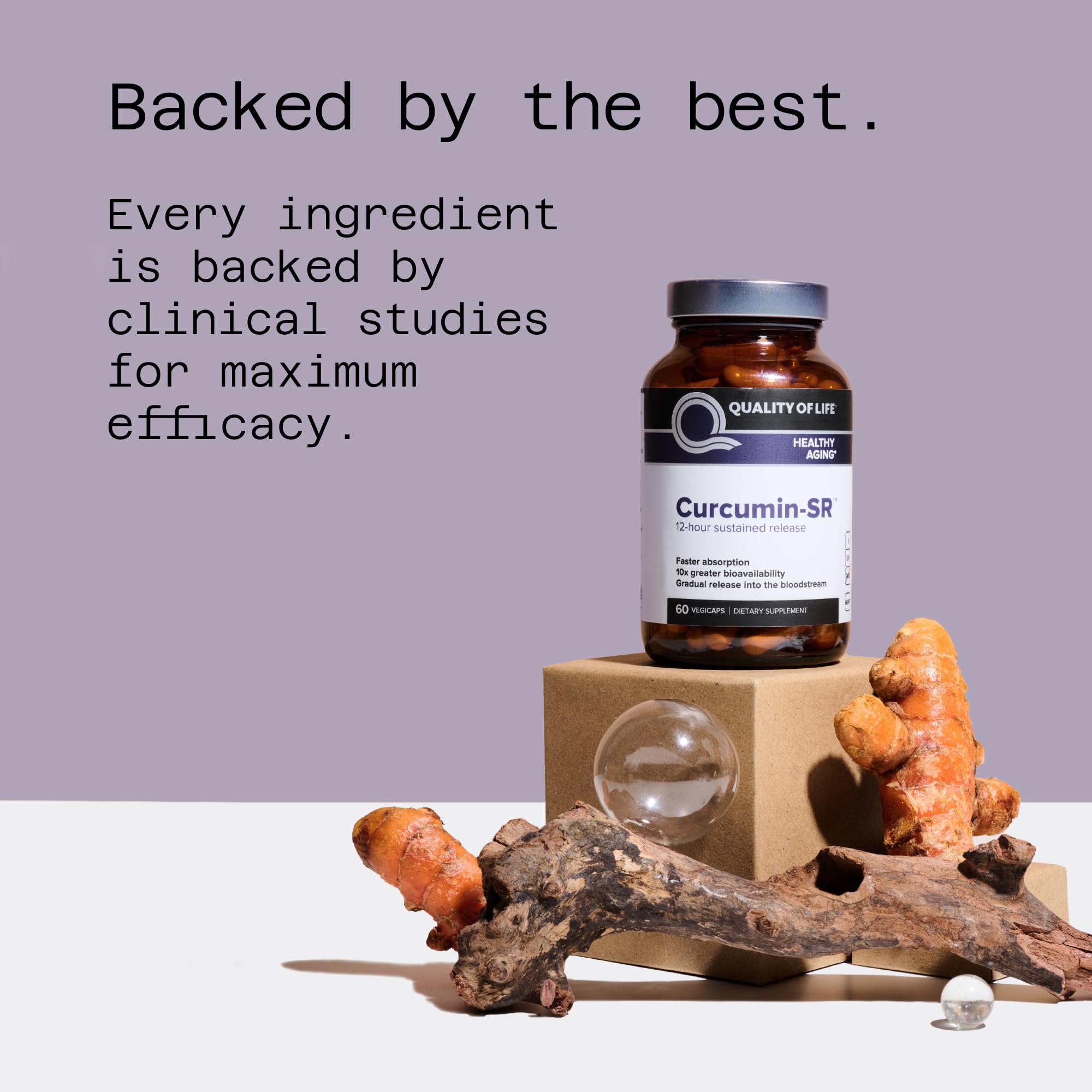 Quality of Life etiqueta con ingredientes y certificaciones que garanticen calidad