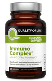 Quality of Life frasco frontal del producto mostrando etiqueta y beneficios
