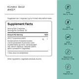 Quality of Life Kinoko Gold cápsulas en mano para dosificación fácil
