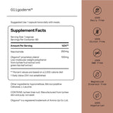 Quality of Life Oligoderm cápsulas en primer plano que resaltan fórmula vegetariana