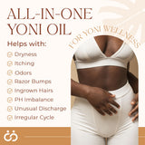 Quality Seamoss Yoni Oil ingredientes naturales como menta y manzanilla
