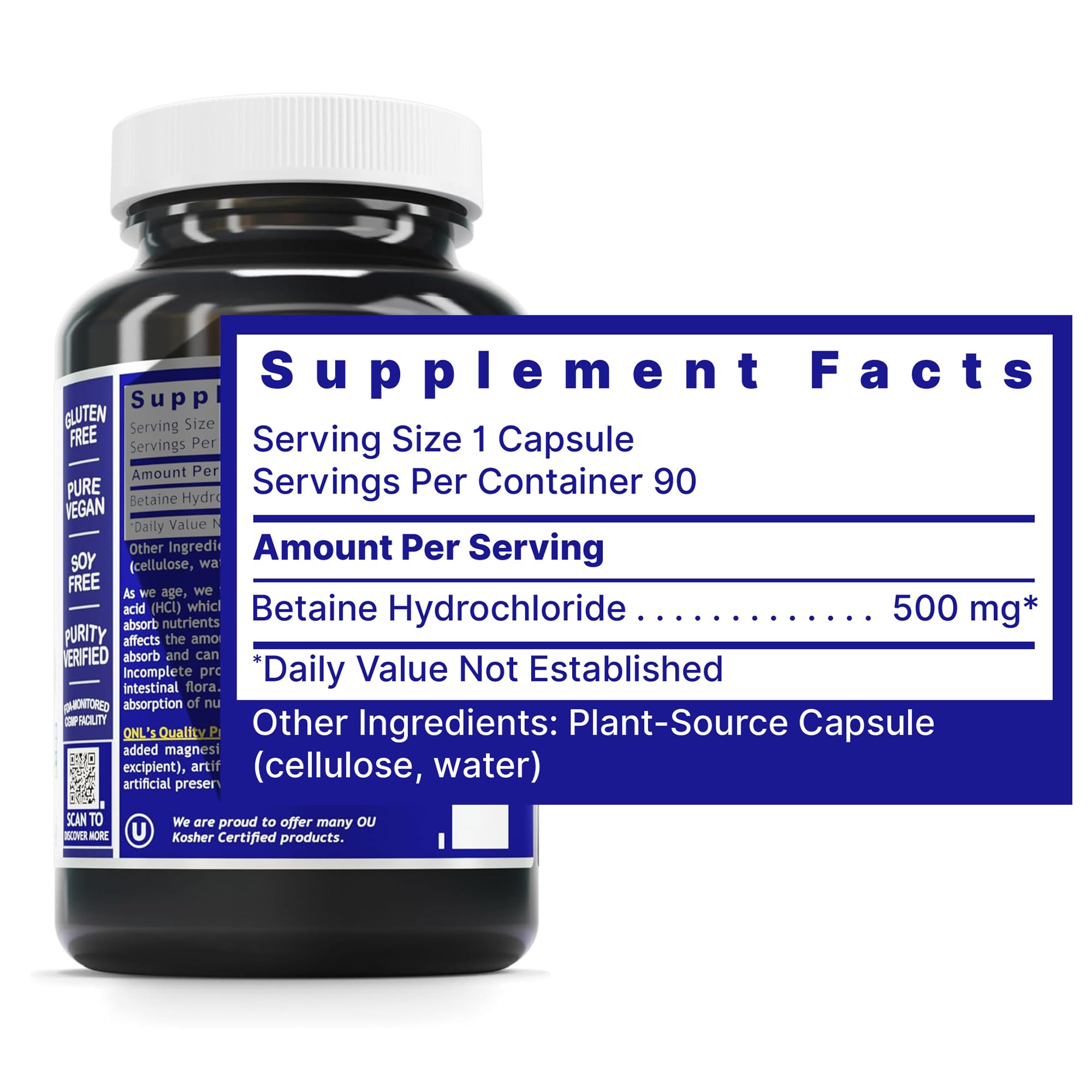 Quantum Nutrition cápsula vegetal en primer plano mostrando textura y pureza