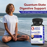 Quantum Nutrition etiqueta de ingredientes destacando Betaine HCL y calidad
