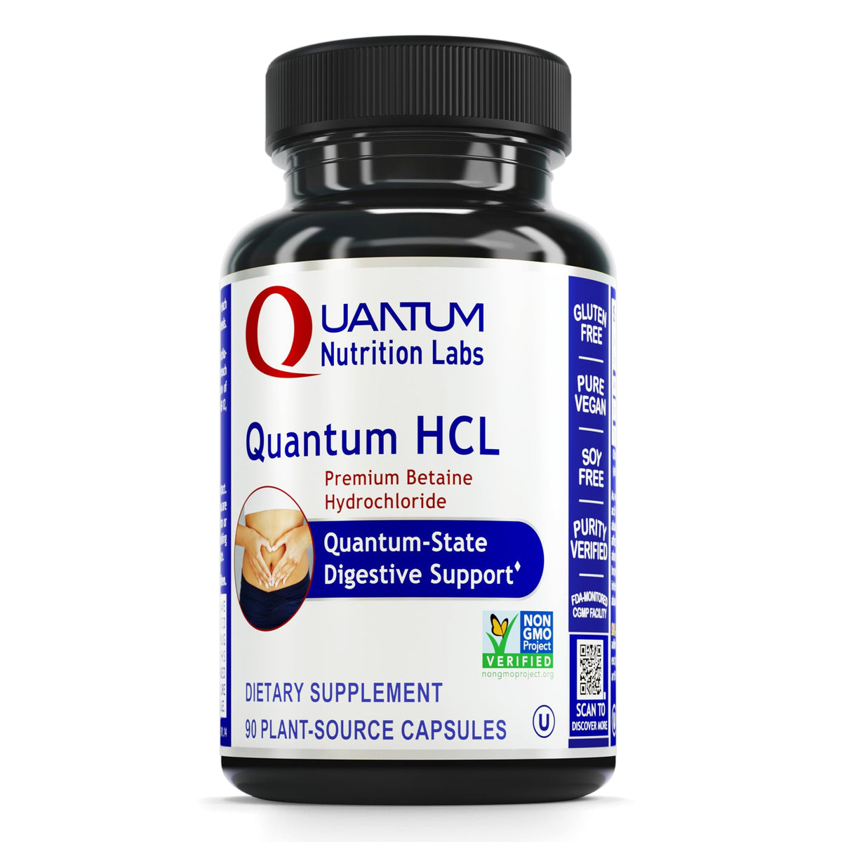 Quantum Nutrition bote frontal con etiqueta clara y beneficio digestivo