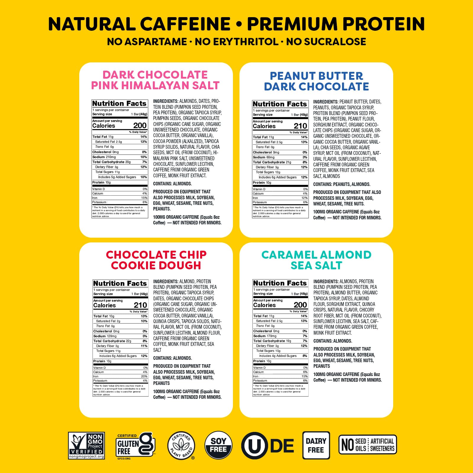 Barrita Quantum Energy Square abierta mostrando interior denso y nutritivo