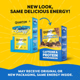 Quantum Energy Squares escena de desayuno móvil, alternativa saludable al café