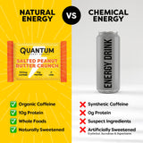 Quantum Energy Squares comparación de tamaño para llevar en bolso o mochila