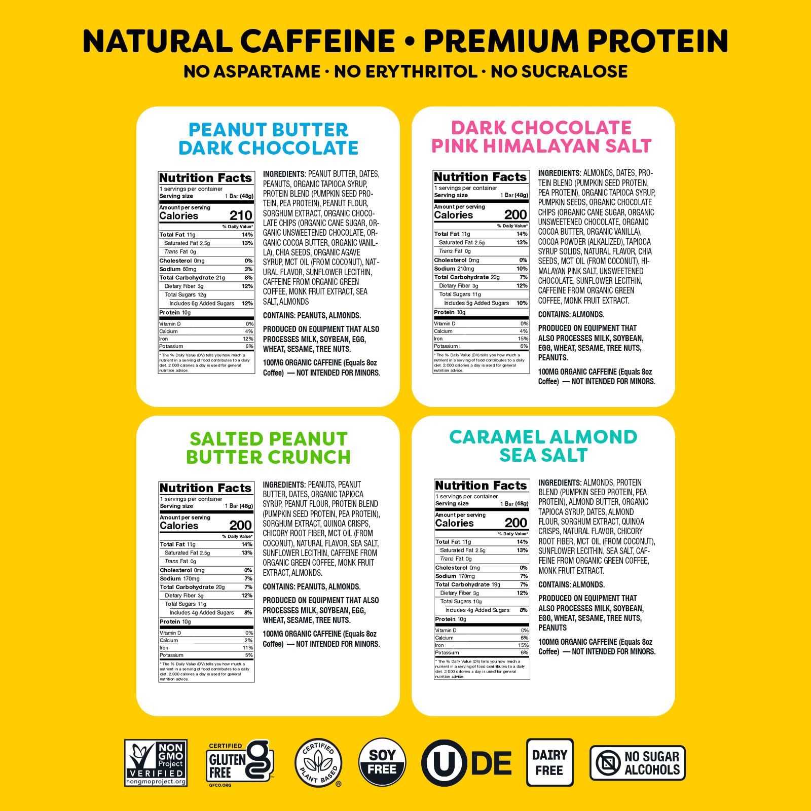 Quantum Energy Squares detalle de ingredientes naturales y textura nutritiva