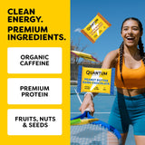 Quantum Energy Squares etiquetas de certificación y lista de ingredientes limpios