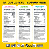 Quantum Energy Squares primer plano de ingredientes naturales, calidad visible