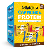 Quantum Energy Squares frontal del pack mostrando variedad y conveniencia
