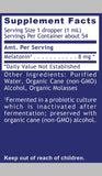 Quantum Nutrition etiqueta con ingredientes y beneficios claramente visibles
