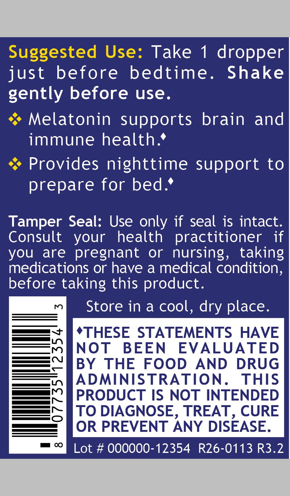 Quantum Nutrition gota de melatonina líquida mostrando textura fácil de absorber
