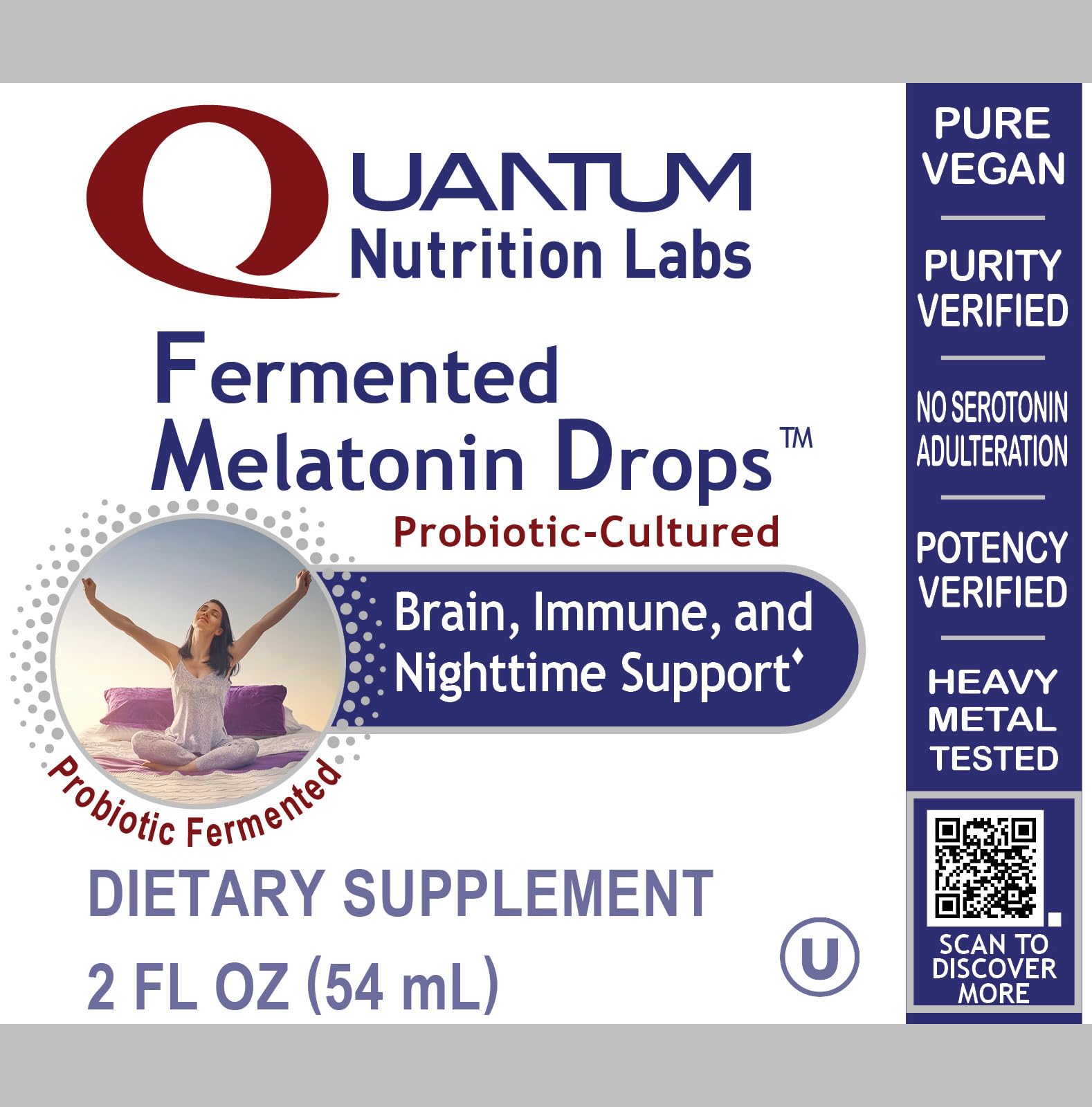 Quantum Nutrition gotero en primer plano para dosificación precisa