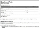 Quantum Super Immune Plus Lysine cápsula vegetal en primer plano, muestra textura y facilidad de ingesta