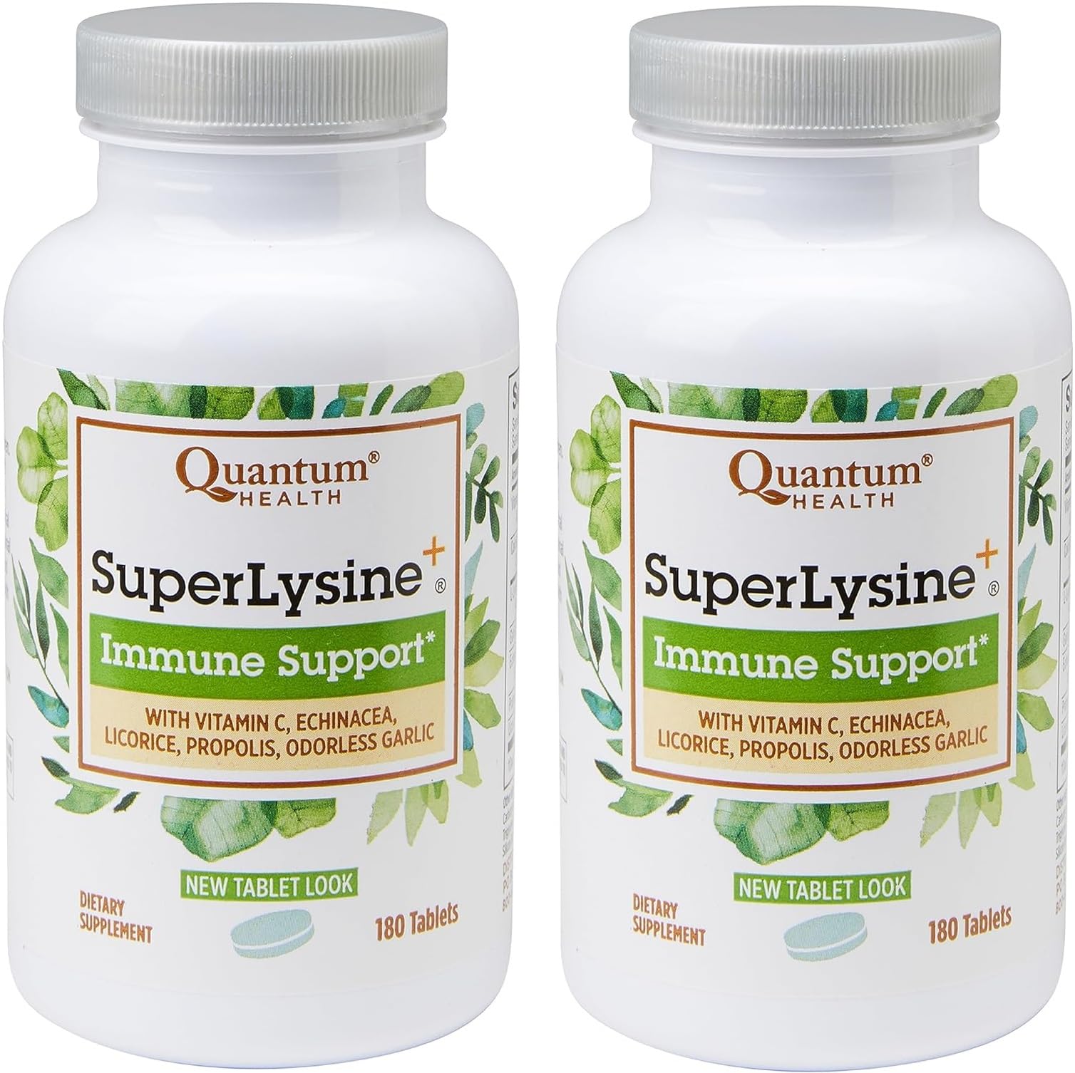 Quantum SuperLysine+ vista frontal del envase, fácil identificación y confianza
