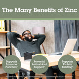 Quantum TheraZinc etiqueta con lista de ingredientes como zinc, saúco y echinacea