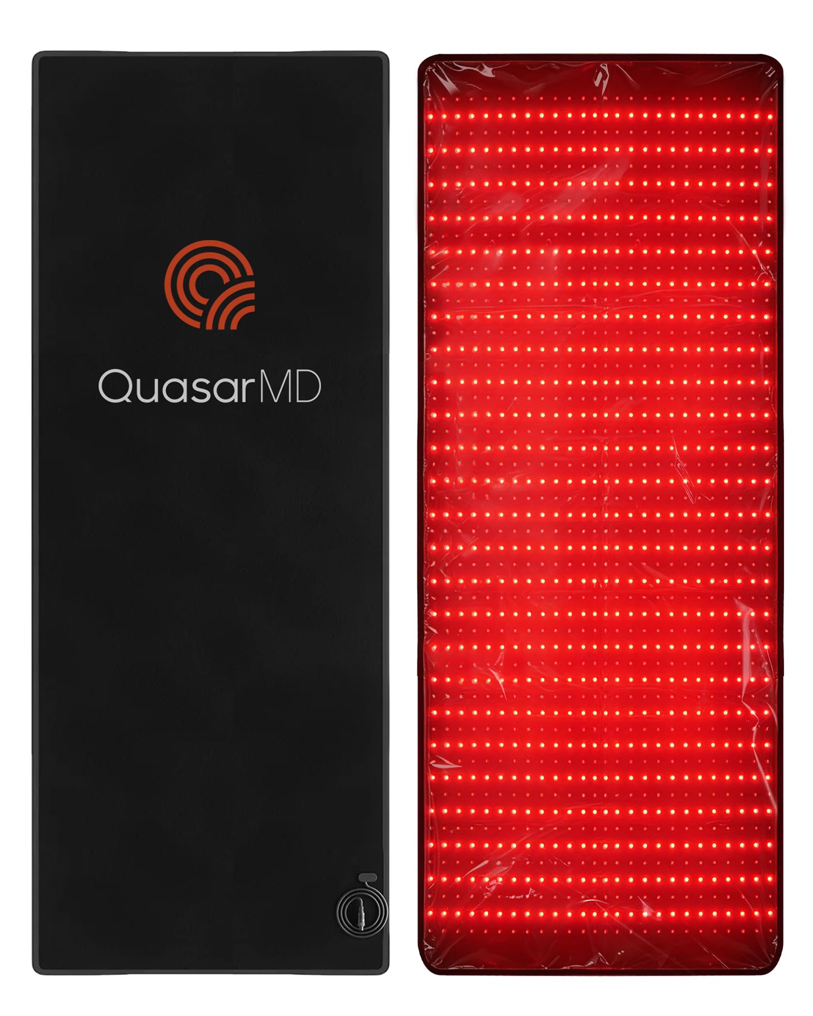 QuasarMD colchoneta frontal mostrando cobertura completa y diseño profesional