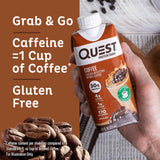 Quest batido en uso en gimnasio para recuperación post entrenamiento
