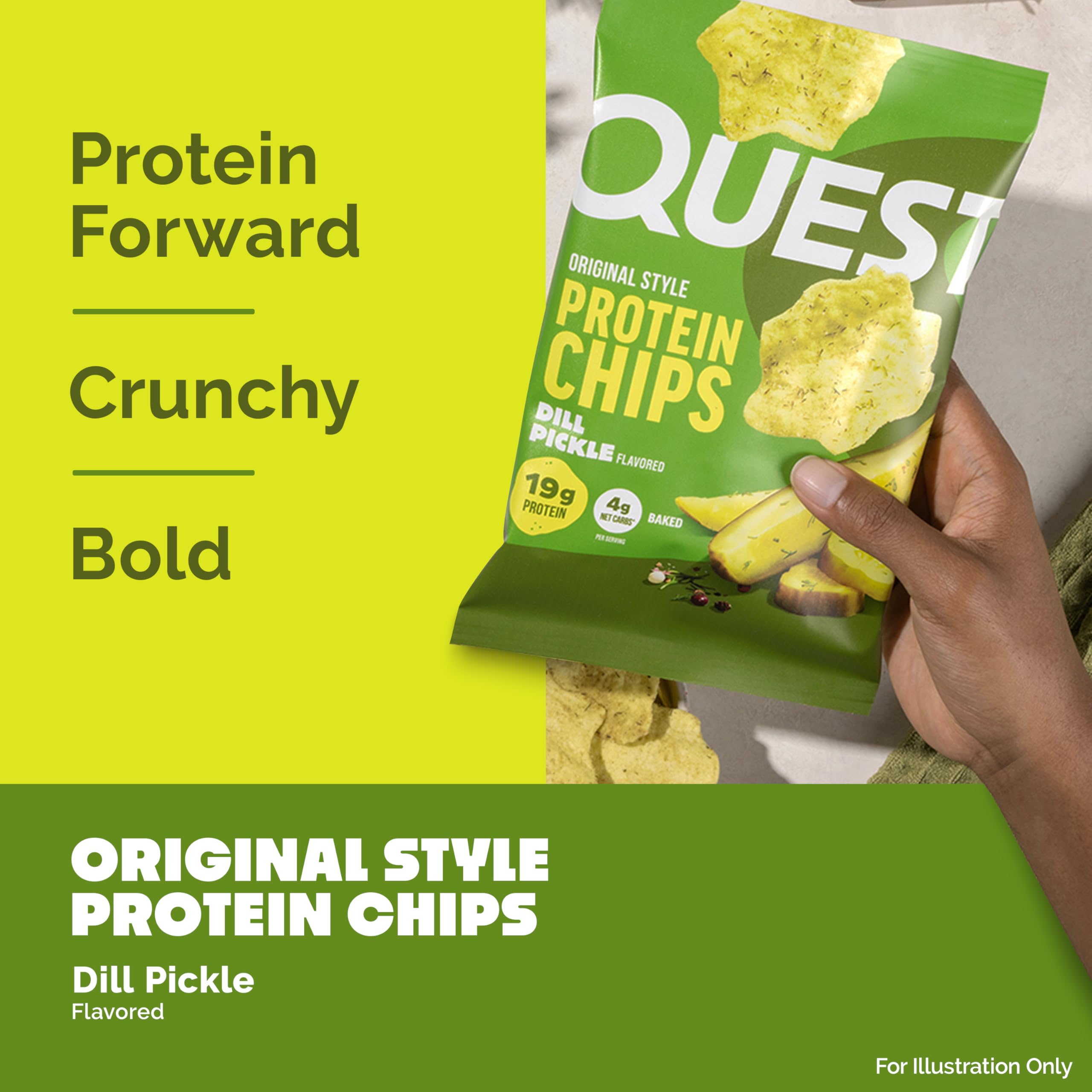 Quest chips en bol sobre mesa listos para servir y compartir