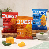 Quest bolsa abierta mostrando contenido, listo para comer fuera