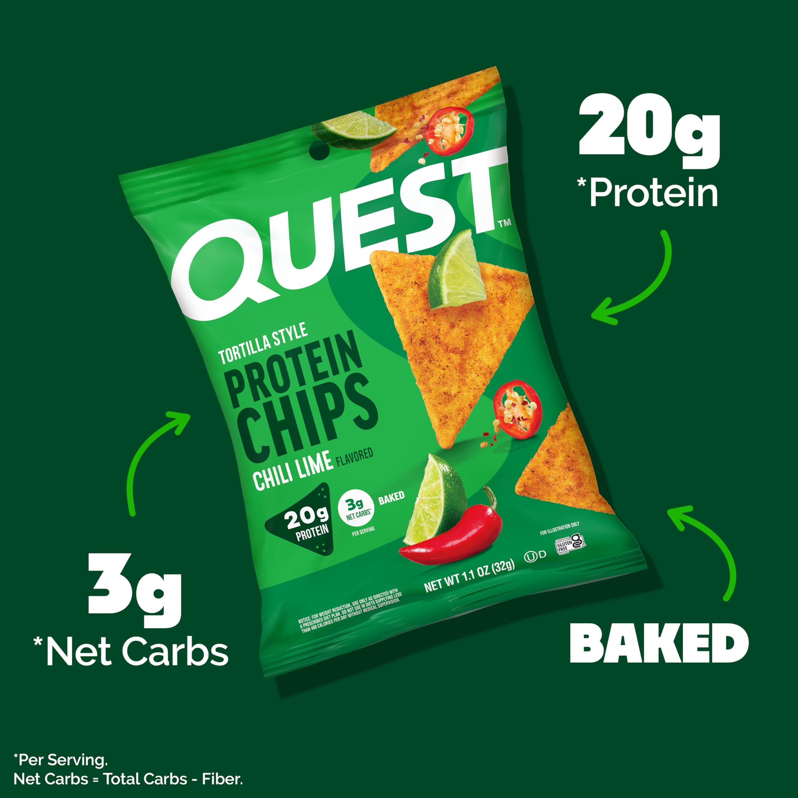 Quest primer plano de la textura crujiente resaltando el sabor y la proteína