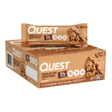 Quest empaque frontal de la barra sabor masa de galleta con beneficio de proteína alta