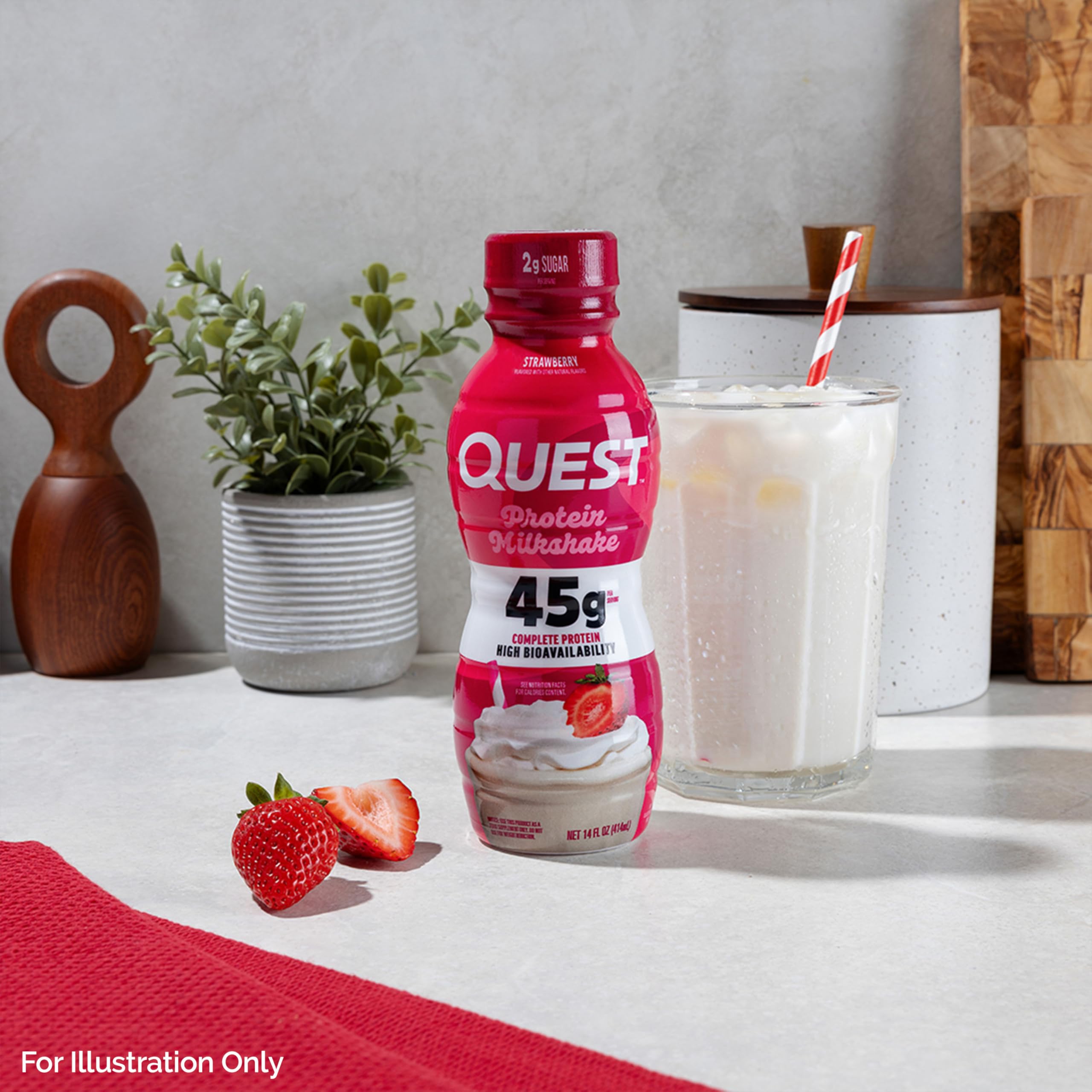 Quest etiqueta nutricional mostrando proteína y bajo azúcar