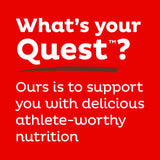 Quest etiqueta nutricional enfocada en proteínas y bajos carbohidratos