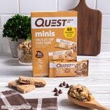 Quest barrita en mano para comparar tamaño y control de porciones