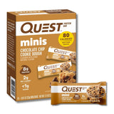 Quest envase frontal mostrando 14 barritas, práctico para llevar