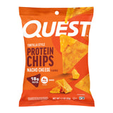 Quest empaque frontal de Nacho Cheese con porción individual y beneficio de proteína