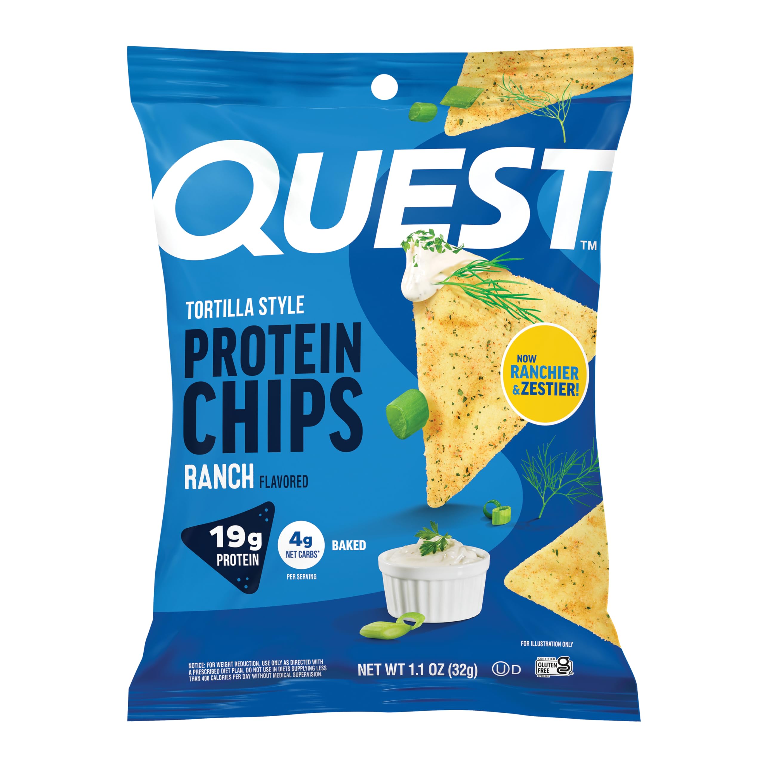 Quest paquete frontal mostrando 12 unidades ideal para snacks altos en proteína