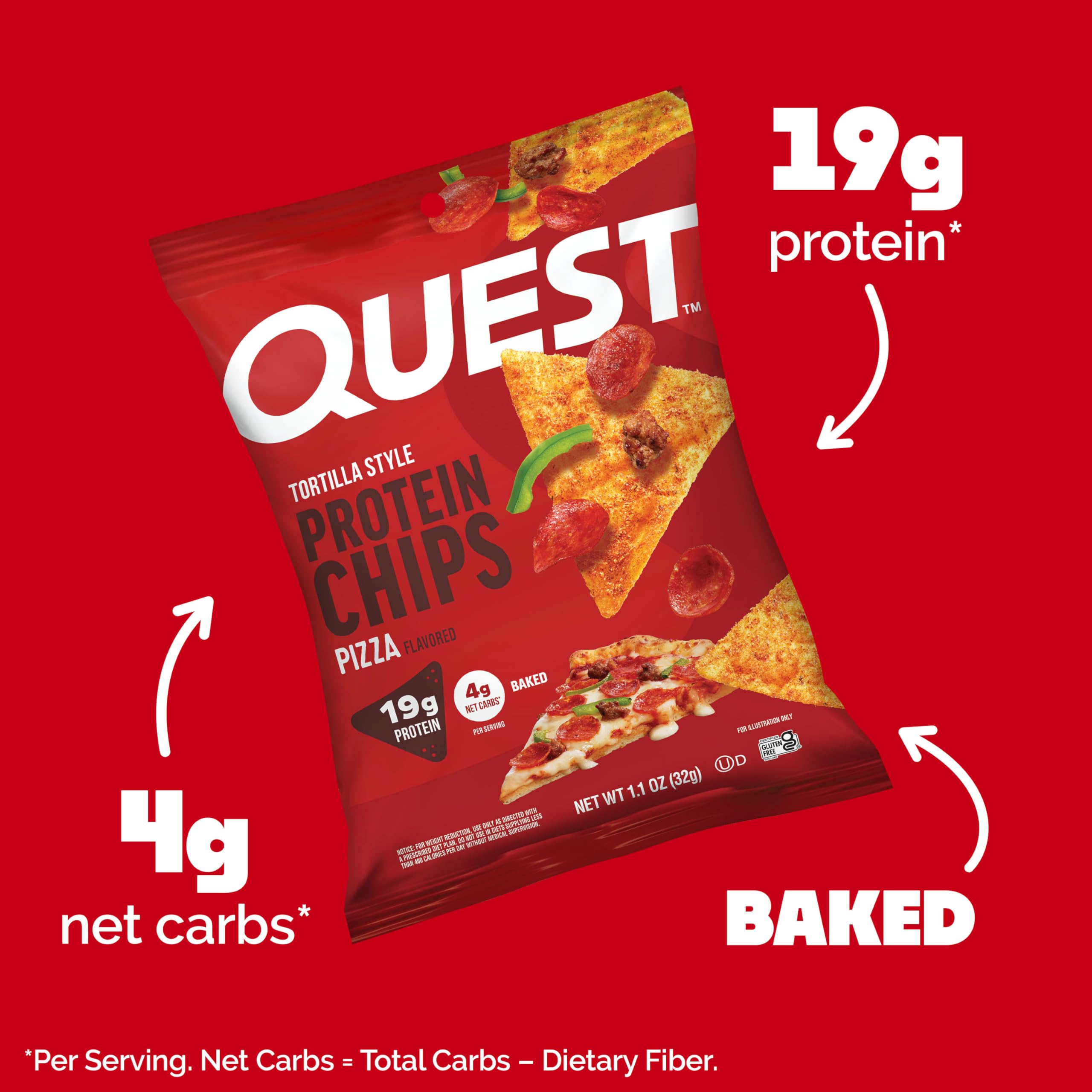 Quest primer plano del chip crujiente destacando textura y frescura