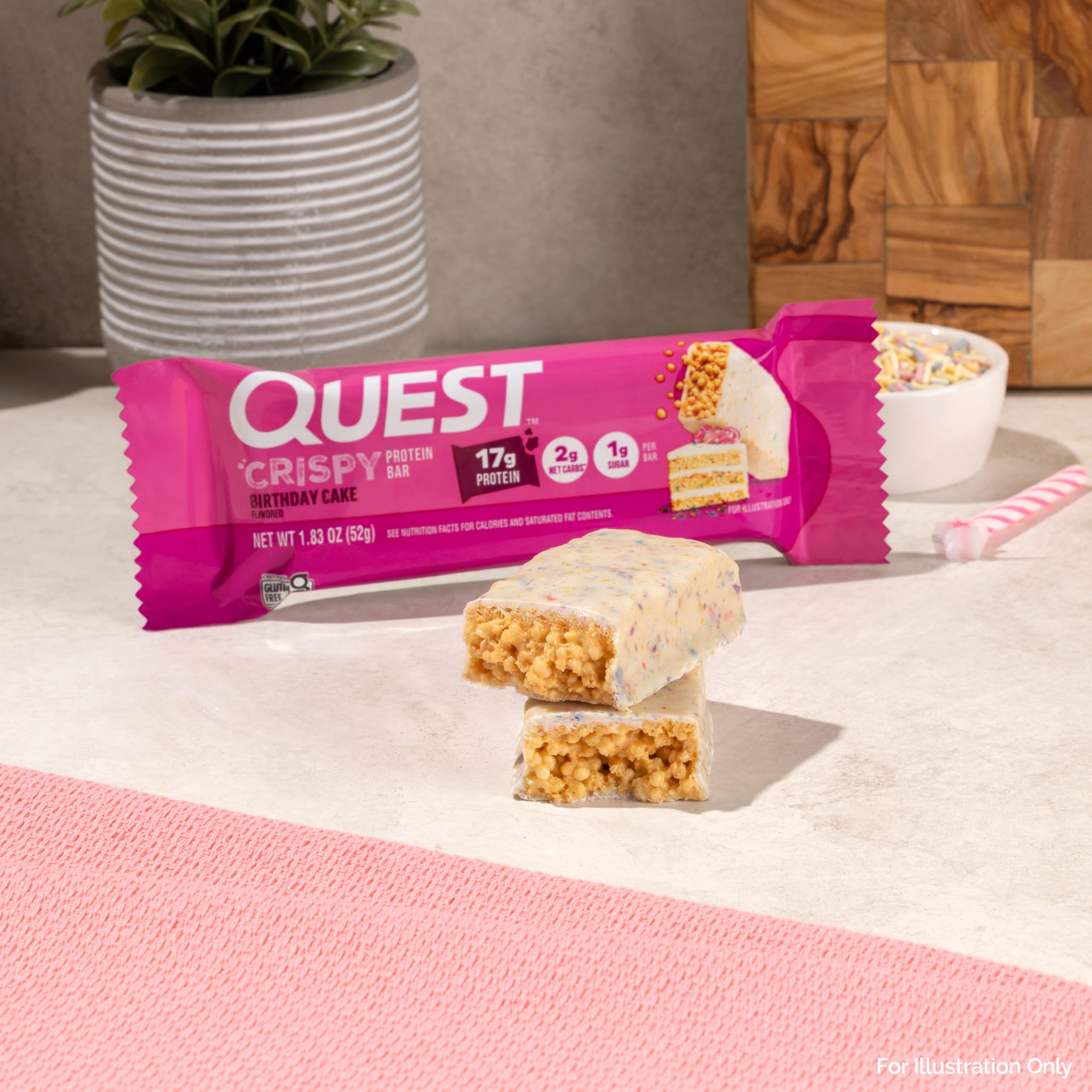 Quest barrita en gimnasio como snack postentrenamiento y energía rápida