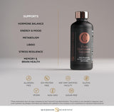 Quicksilver frasco 100 ml junto a regla para comparar tamaño y dosificación clara